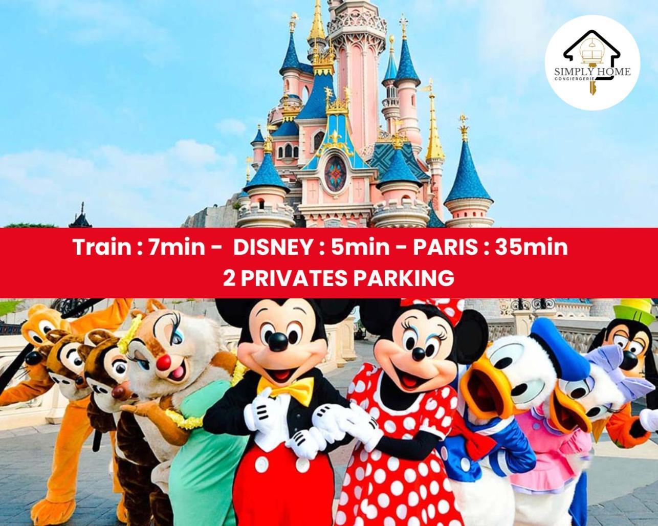L Eiffel Disney 5Min Paris 35Min Parking Terrasse سيري المظهر الخارجي الصورة